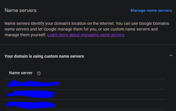 Add name servers